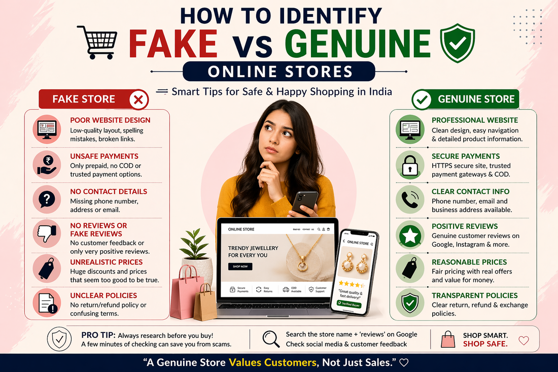 How to Identify Fake vs Genuine Online Stores (Complete Guide for Safe Shopping in India)