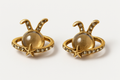 Galaxy Bunny Crystal Stud Earrings | Korean Designer Jewellery