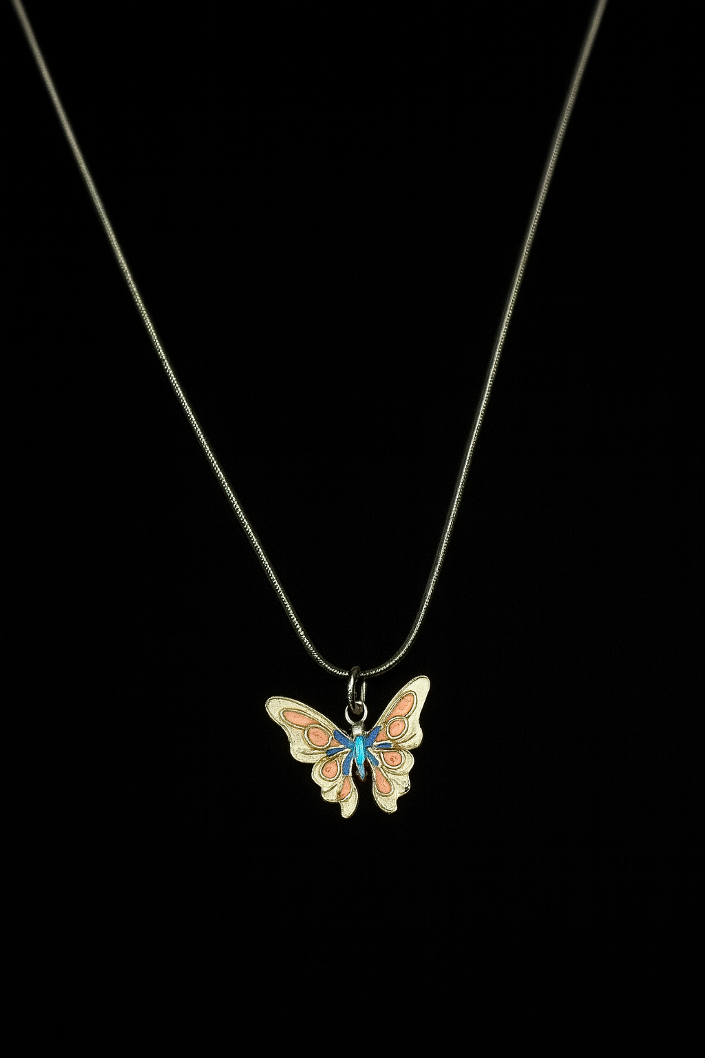 Butterfly Pendant Necklace | Korean Designer Jewellery