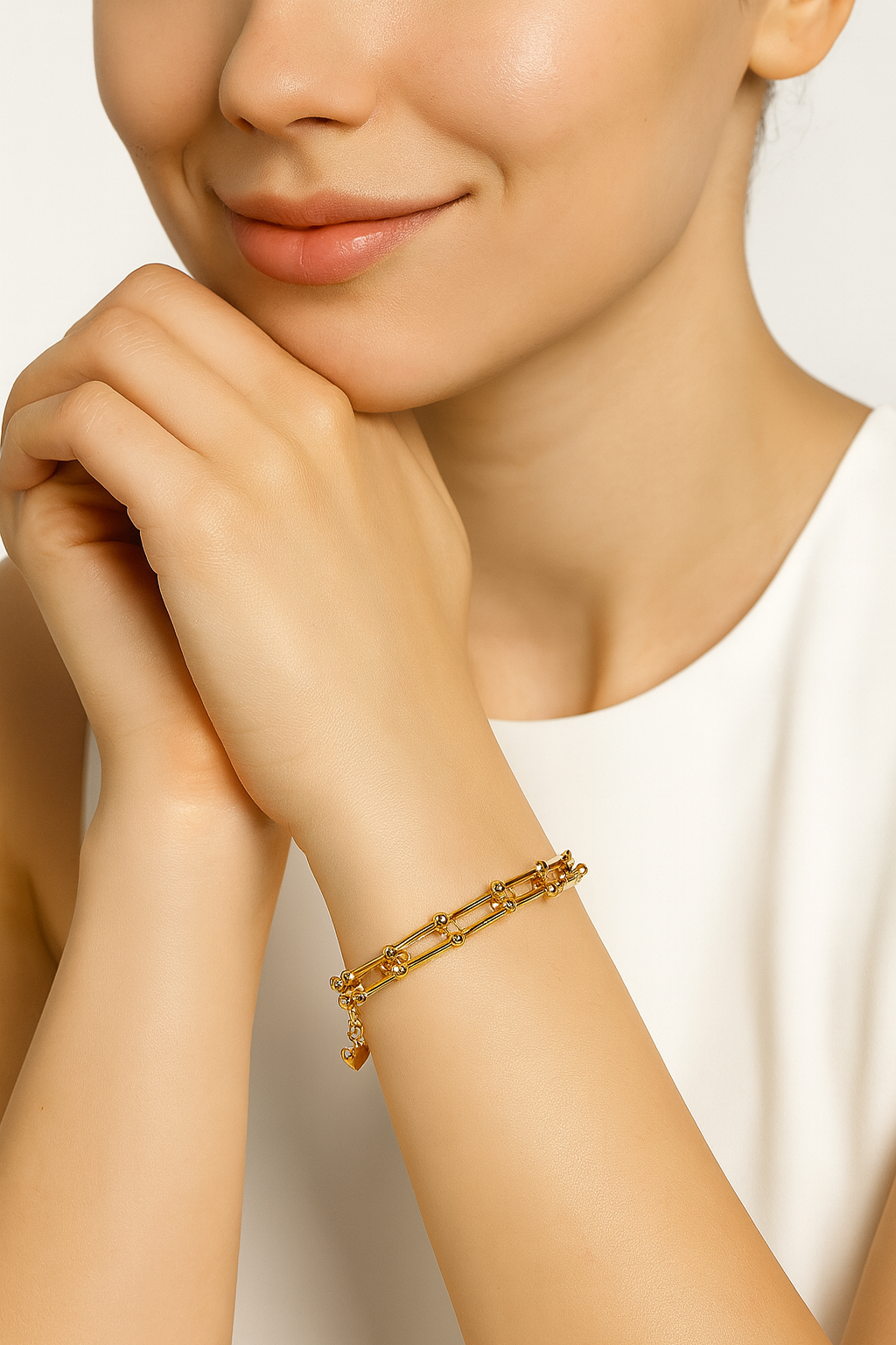 Gold Knot Chain Bracelet for Women | Anti Tarnish | Stainless Steel
