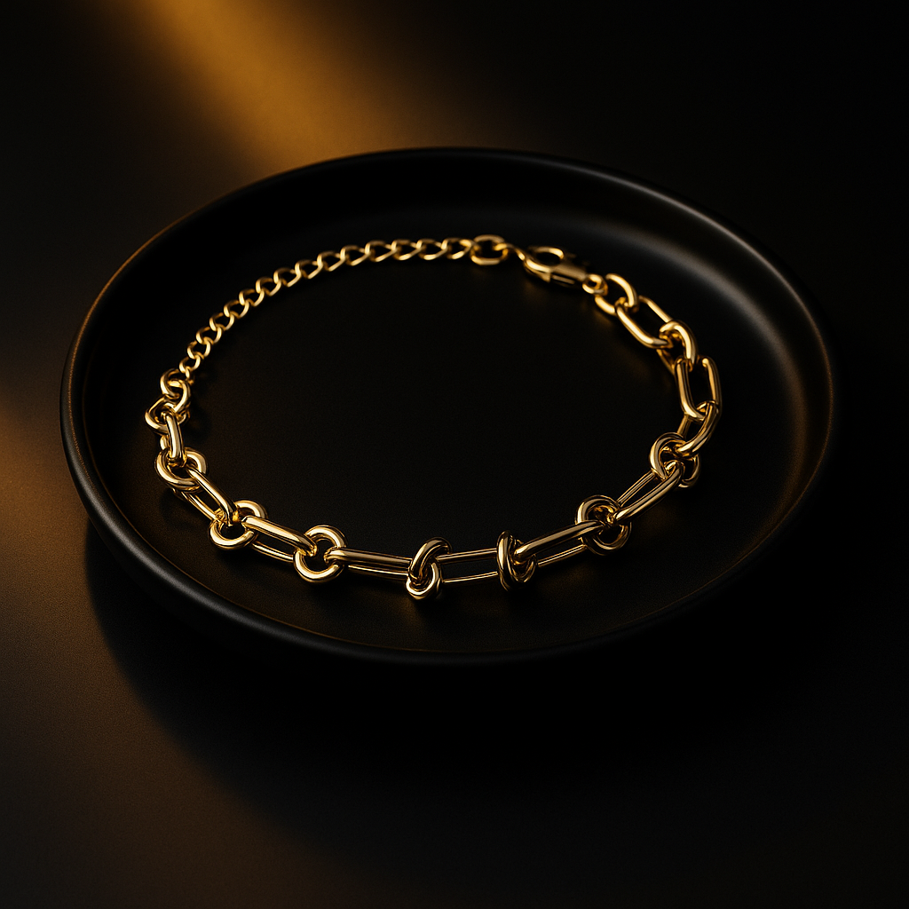 Gold Knot Chain Bracelet for Women | Anti Tarnish | Stainless Steel