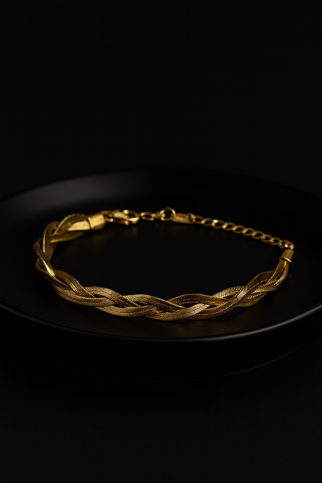 Gold Braided Chain Bracelet for Women | Anti Tarnish | Stainless Steel