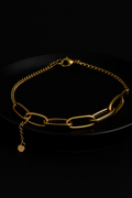 Gold Link Chain Bracelet for Women | Anti Tarnish | Stainless Steel