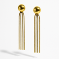 Golden Tassel Drop Earrings | Anti Tarnish | Stainless Steel