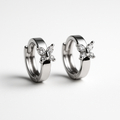 Butterfly Crystal Huggie Earrings | Korean Designer Jewellery