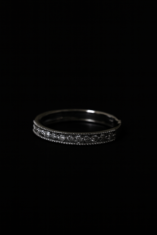 Classic Crystal Band Ring | Anti Tarnish | Stainless Steel