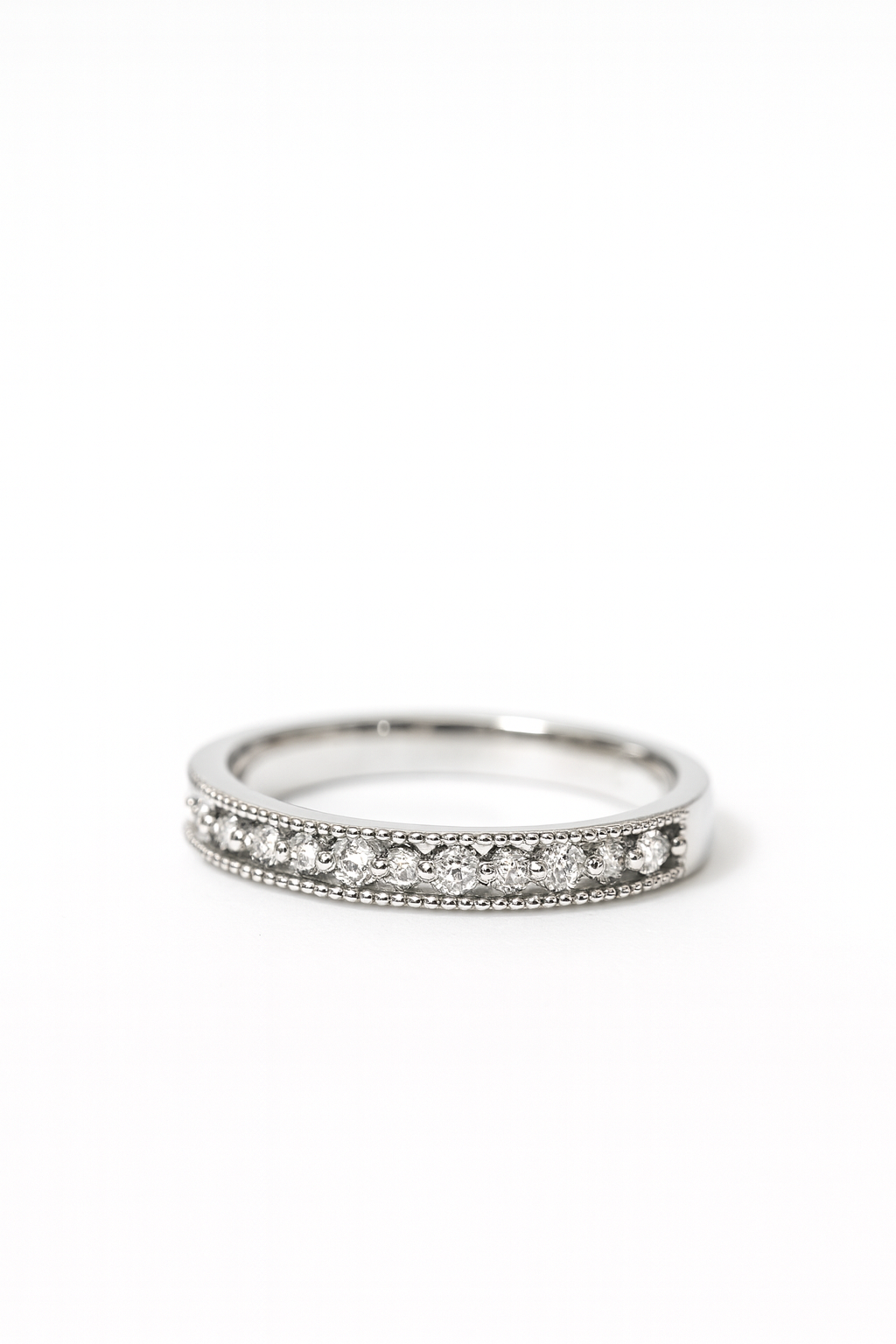 Classic Crystal Band Ring | Anti Tarnish | Stainless Steel