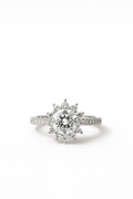 Radiant Sunburst Solitaire Ring | Anti Tarnish | Stainless Steel