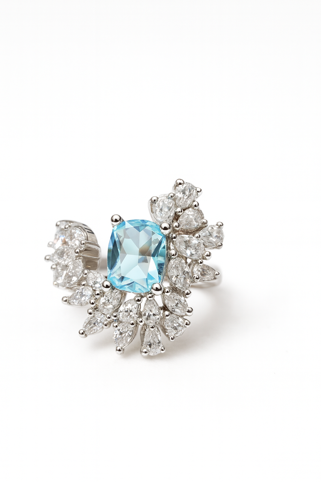 Blue Radiance Statement Ring | Anti Tarnish | Stainless Steel