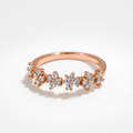 Floral Sparkle Cluster Ring | Korean Designer Jewellery