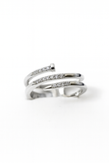 Triple Wrap Crystal Accent Ring | Korean Designer Jewellery