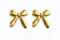 Textured Bow Stud Earrings – Gold Tone Elegant Ribbon Design | Anti Tarnish Stainless Steel