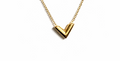 Minimal Gold V Shape Pendant Necklace for Women – Elegant Everyday Jewelry | Anti Tarnish - Stainless Steel