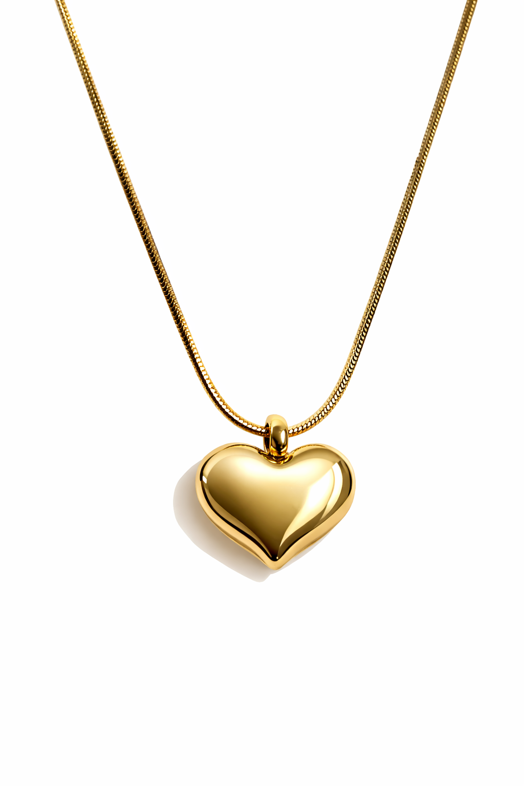 Elegant Gold Heart Pendant Necklace for Women – Minimal Romantic Jewelry | Anti Tarnish - Stainless Steel