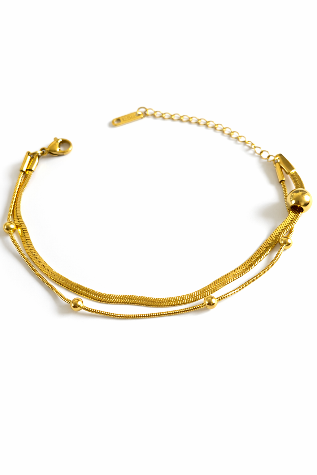 Elegant Gold Layered Chain Bracelet for Women | Anti Tarnish - Stainless Steel