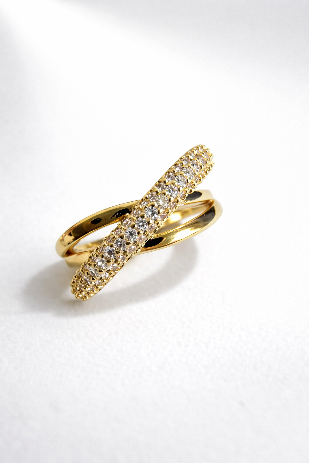 Golden Adjustable Statement Ring – Gold Finish | Anti Tarnish Stainless Steel