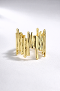 Golden Adjustable Statement Ring – Gold Finish | Anti Tarnish Stainless Steel