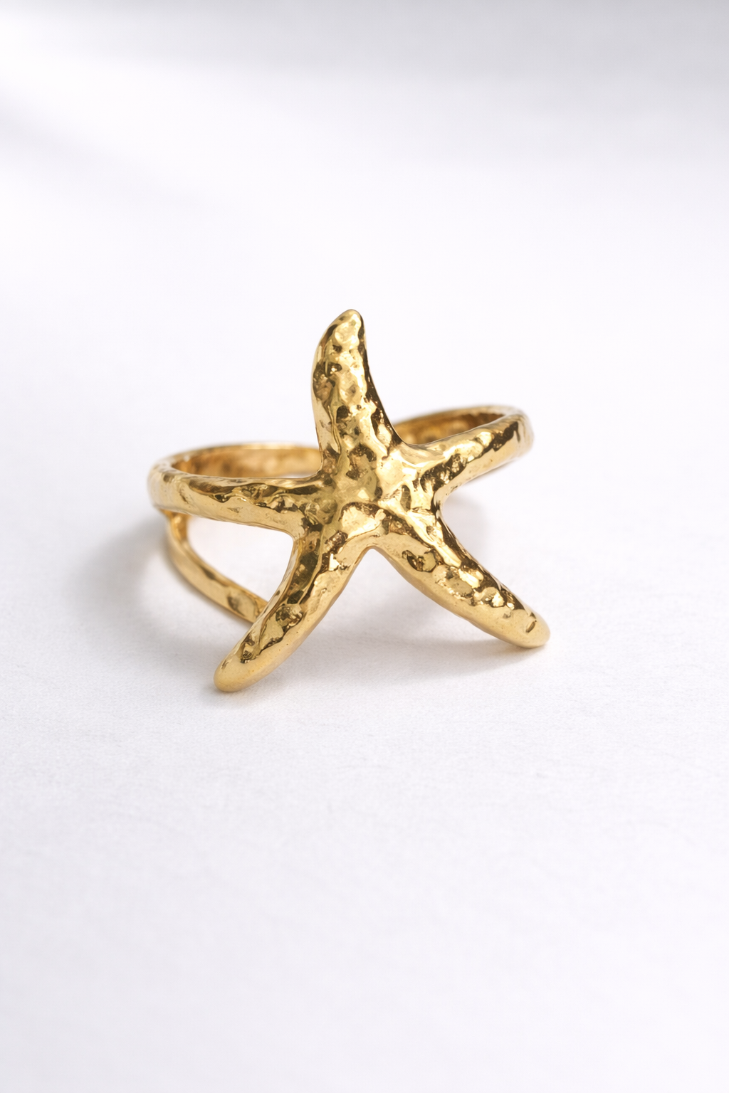 Golden Adjustable Statement Ring – Gold Finish | Anti Tarnish Stainless Steel