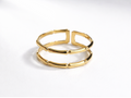 Golden Adjustable Statement Ring – Gold Finish | Anti Tarnish Stainless Steel