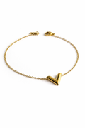 Minimal Gold V Shape Bracelet for Women – Elegant Everyday Style | Anti Tarnish - Stainless Steel