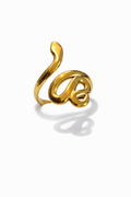Elegant Gold Snake Wrap Ring for Women – Minimalist Adjustable Statement Ring, Trendy Serpent Design Jewelry | Anti Tarnish - Stainless Steel
