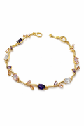 Viral Tulip Multicolor Crystal Bracelet for Women | Anti Tarnish - Stainless Steel