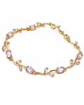 Viral Tulip Multicolor Crystal Bracelet for Women | Anti Tarnish - Stainless Steel