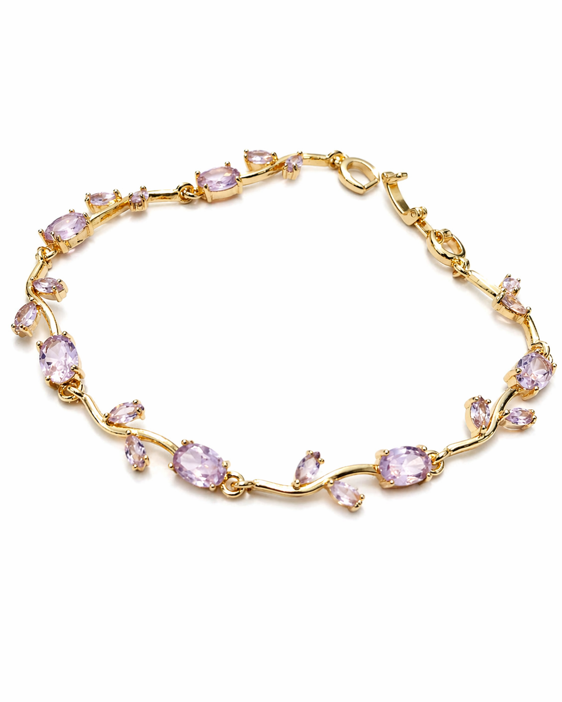 Viral Tulip Multicolor Crystal Bracelet for Women | Anti Tarnish - Stainless Steel