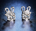 Cute Bow Crystal Stud Earrings | Anti Tarnish - Stainless Steel