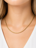 Gold Rope Chain Necklace | Anti Tarnish - Stainless Steel