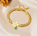 Gold Clover Charm Bracelet | Anti Tarnish - Stainless Steel