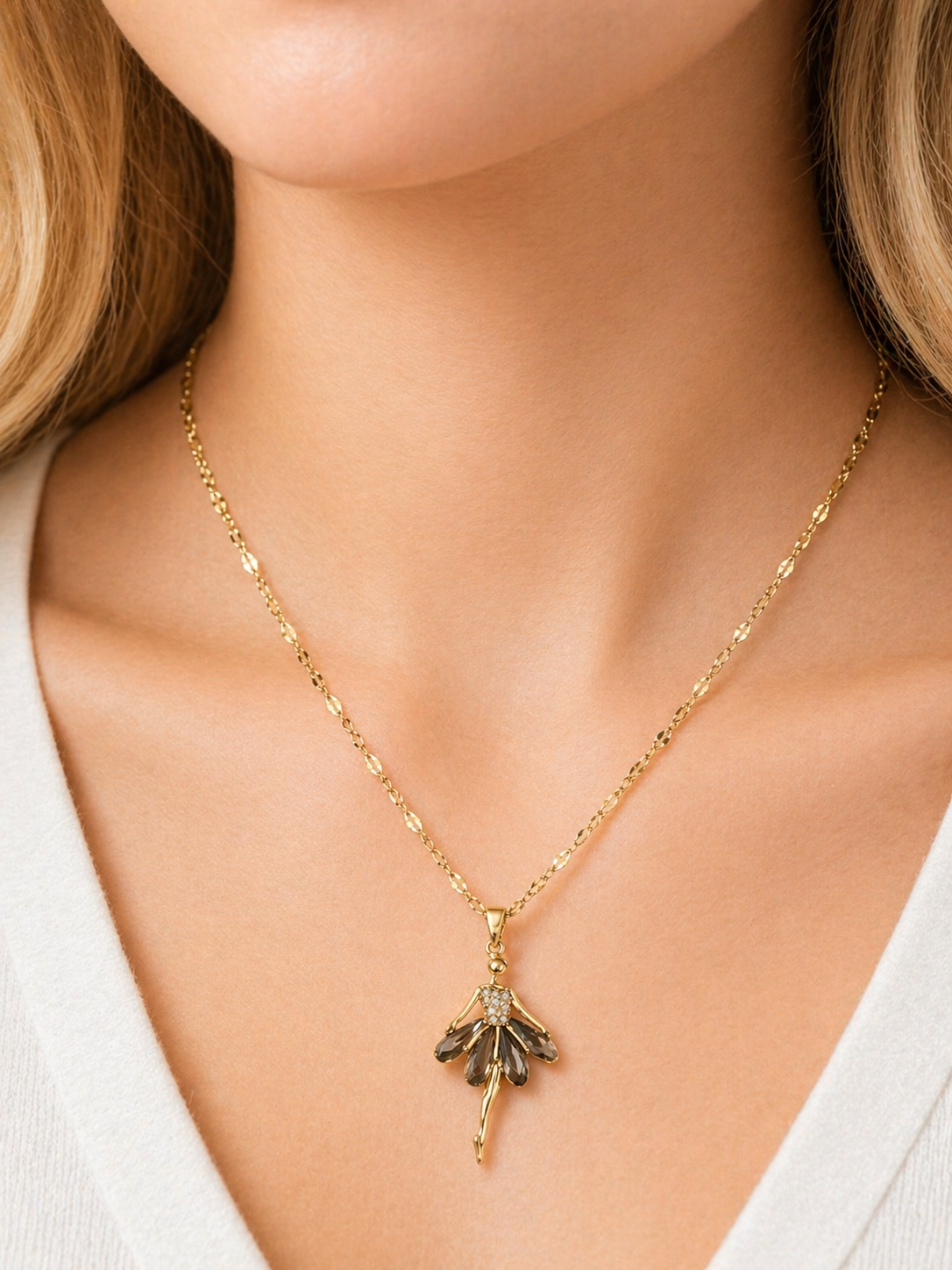 Fairy Dancer Pendant Necklace | Anti Tarnish - Stainless Steel