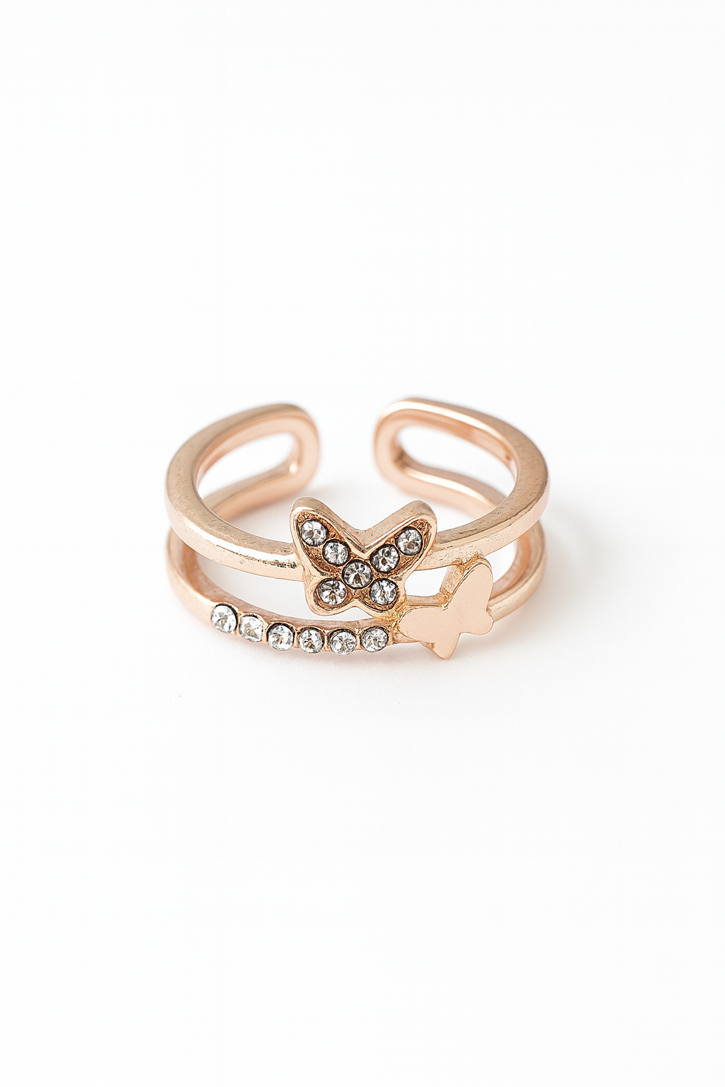 Butterfly Dual Band Ring | Korean Designer Jewellery