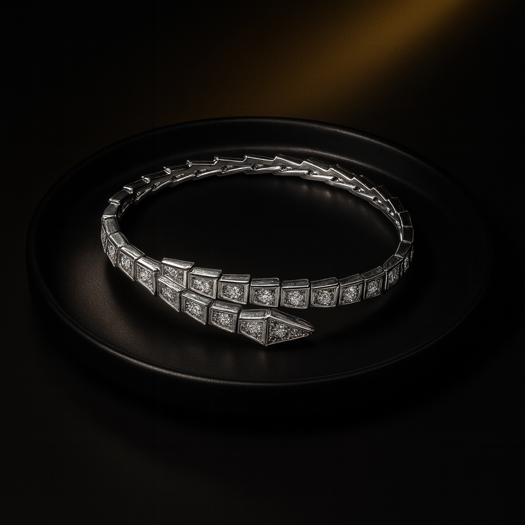 Silver Snake Wrap Bracelet | Anti Tarnish | Stainless Steel