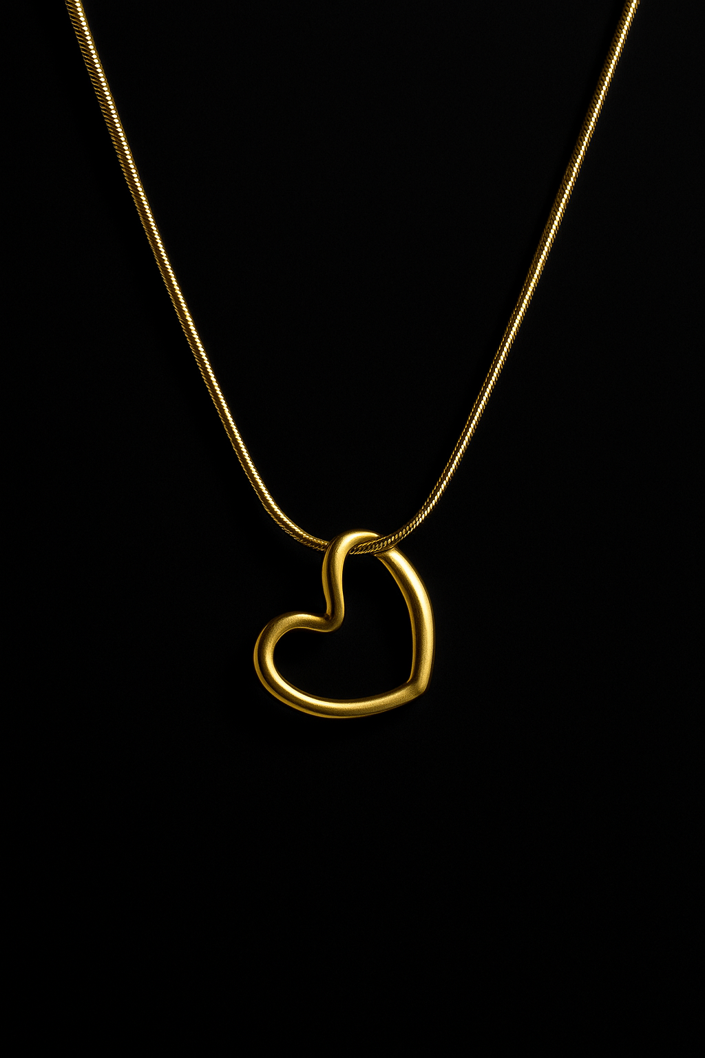 Elegant Open Heart Pendant Necklace | Anti Tarnish | Stainless Steel