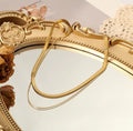 Layered Snake Chain Necklace | Anti Tarnish - Stainless Steel