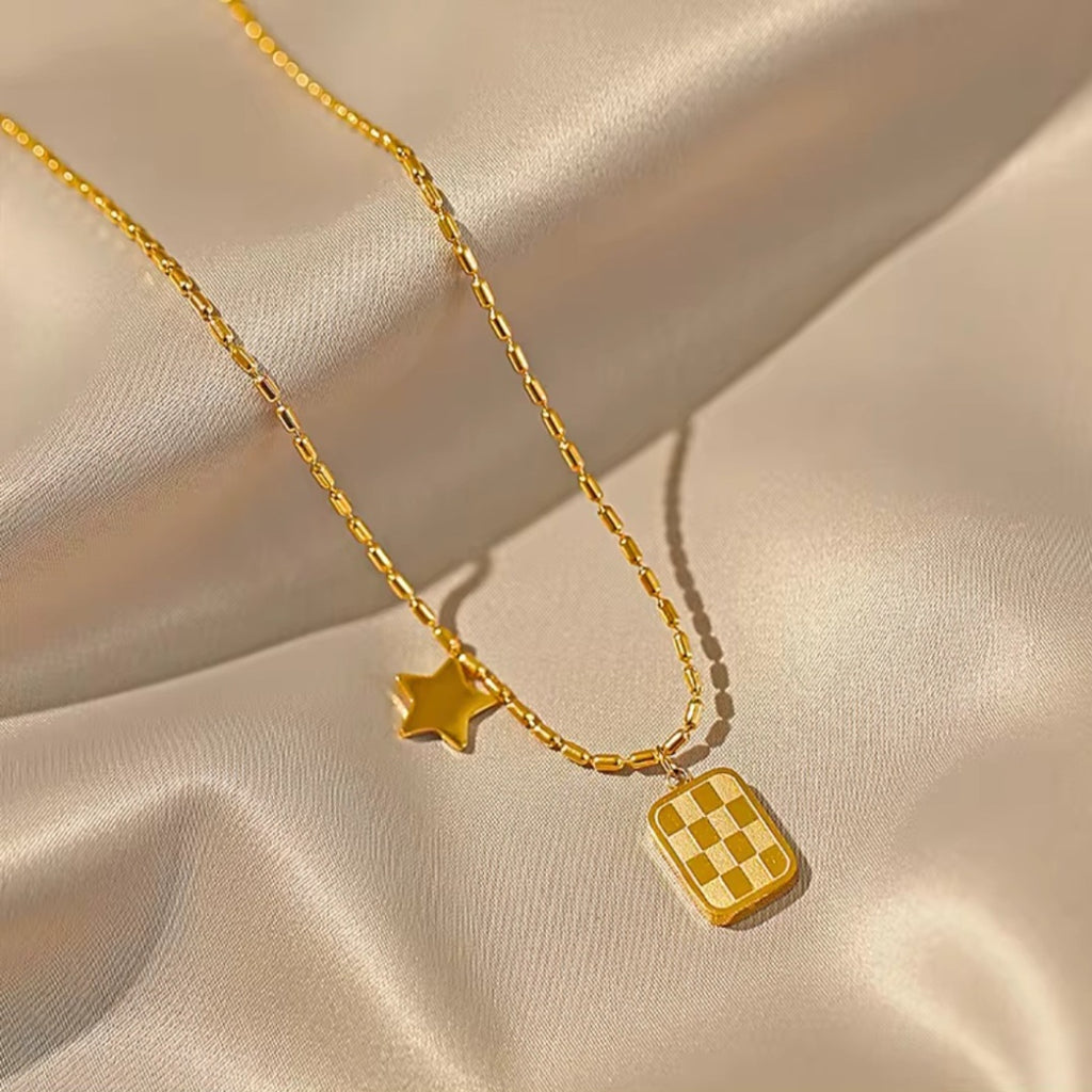 Star Charm Pendant Necklace | Anti Tarnish - Stainless Steel