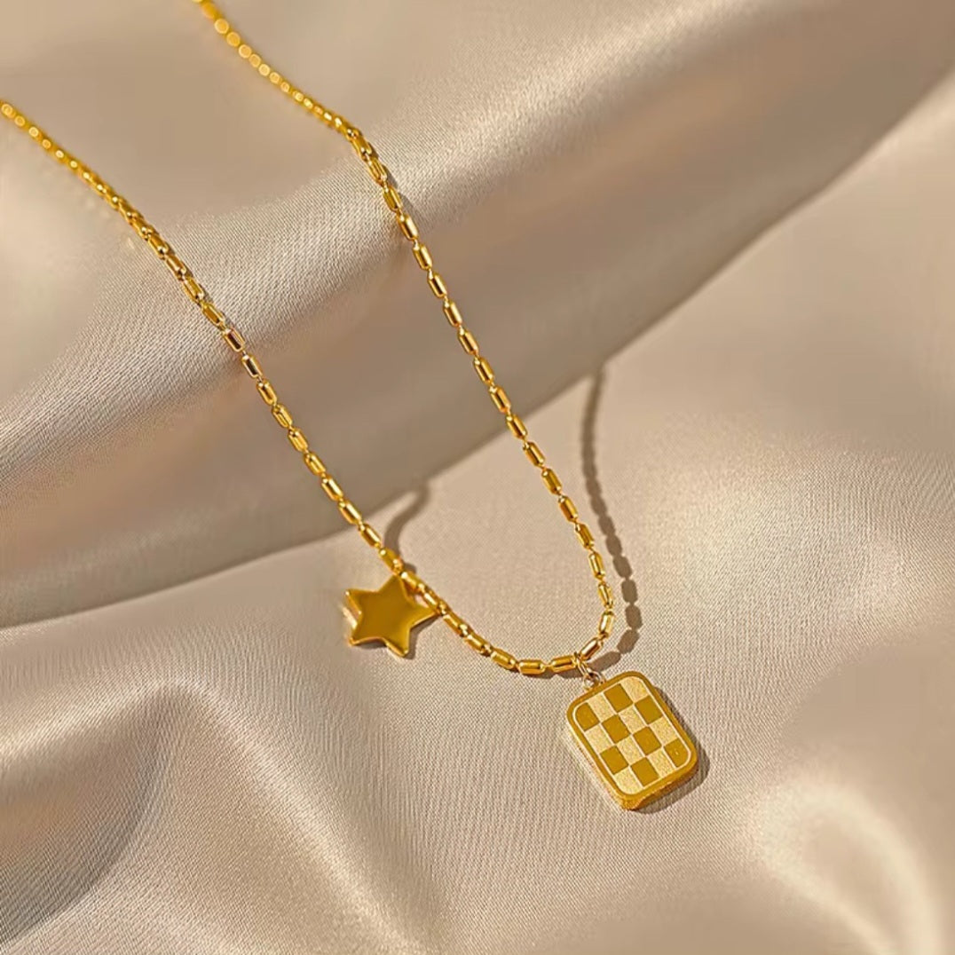 Star Charm Pendant Necklace | Anti Tarnish - Stainless Steel