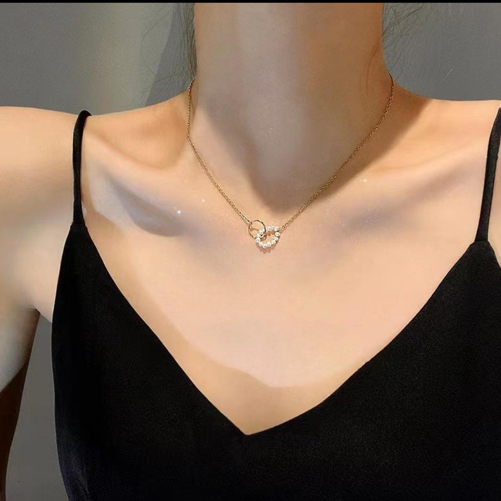 Pearl Heart Pendant Necklace | Anti Tarnish - Stainless Steel
