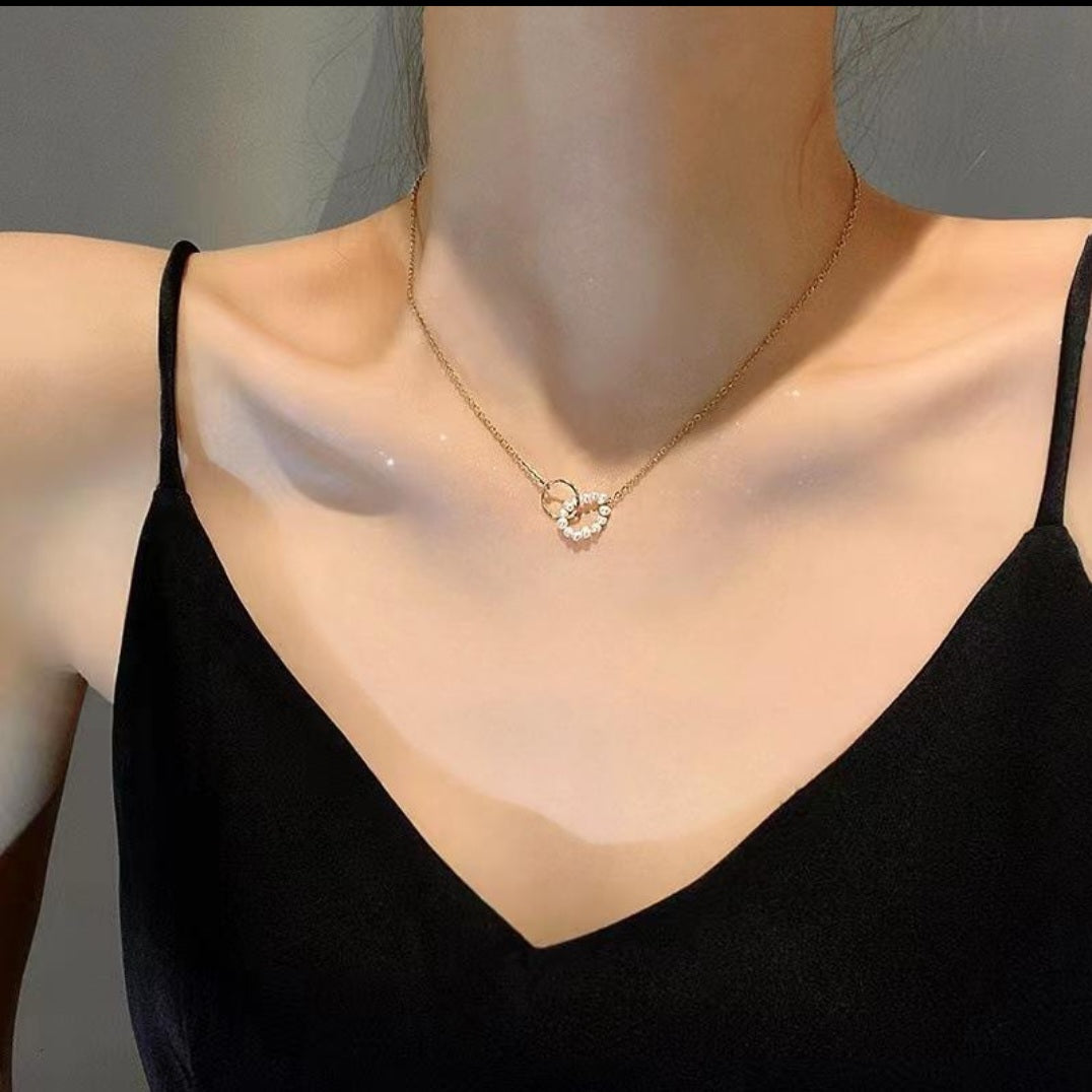 Pearl Heart Pendant Necklace | Anti Tarnish - Stainless Steel