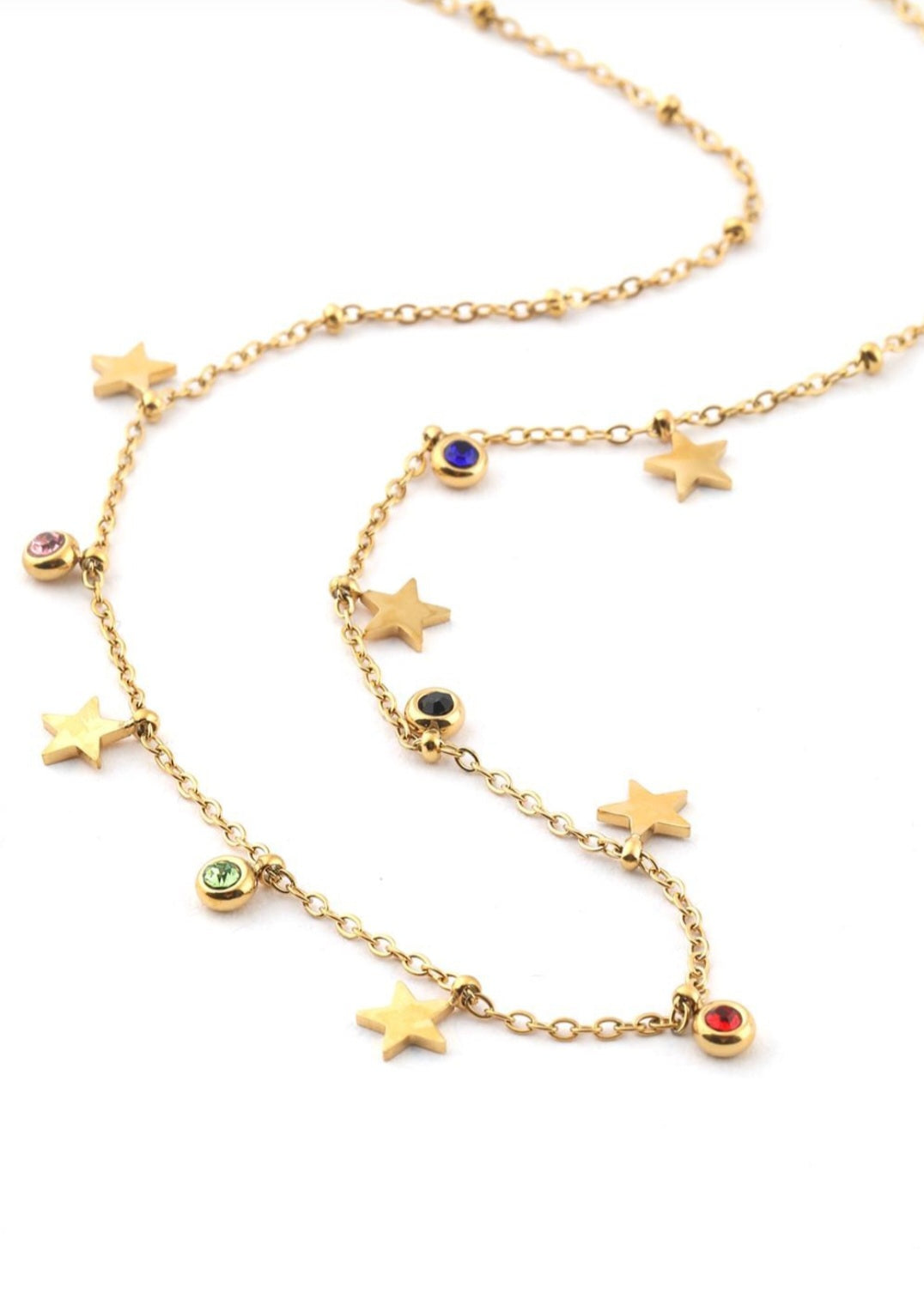 Star Charm Necklace Set | Anti Tarnish - Stainless Steel