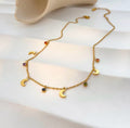 Moon Charm Necklace | Anti Tarnish - Stainless Steel