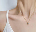 Solitaire Crystal Necklace | Anti Tarnish - Stainless Steel