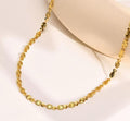Sunburst Coin Necklace - Anti Tarnish - Stainless Steel