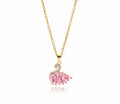 Pink Swan Necklace - Anti Tarnish - Stainless Steel